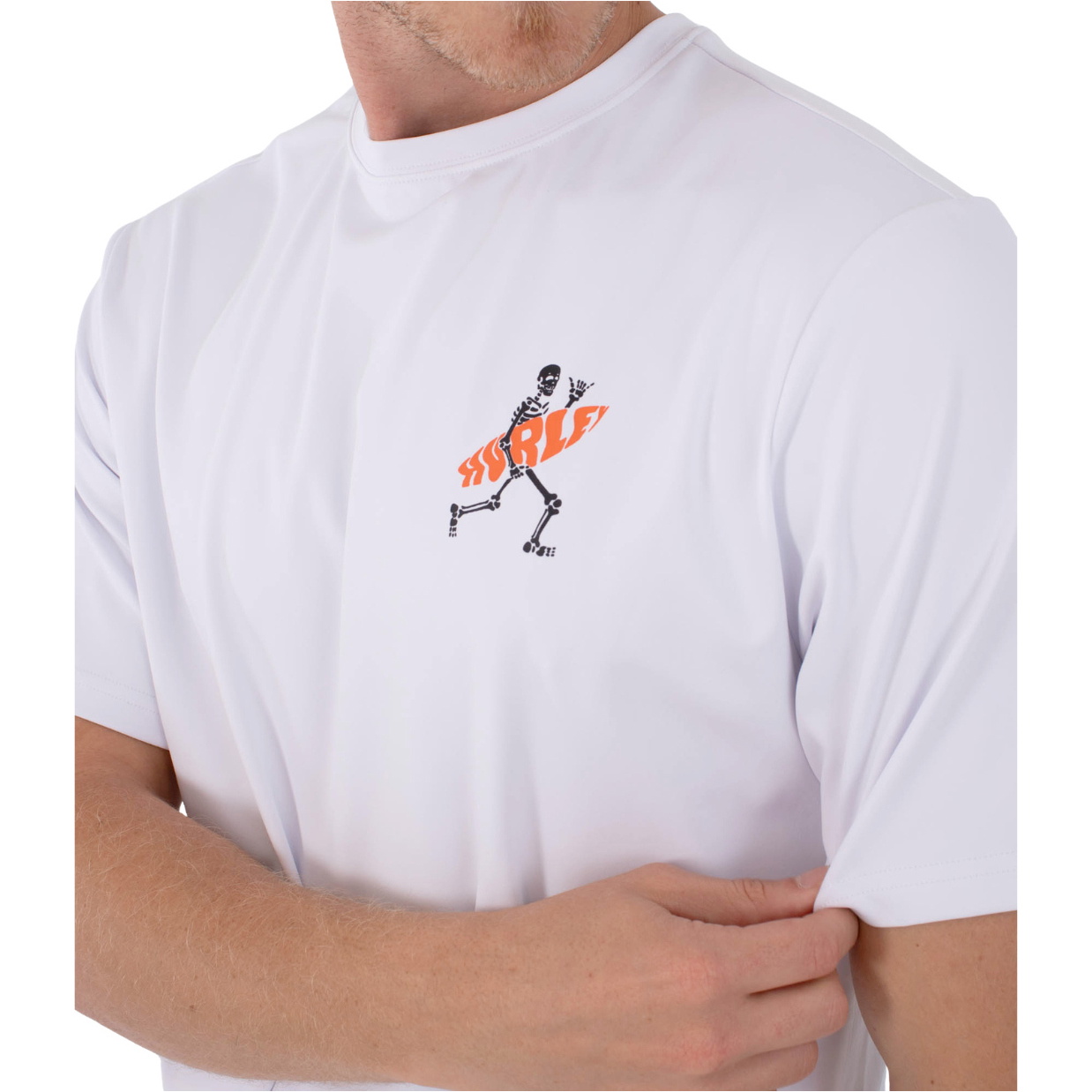 2026 Hurley Heren Regular Flamengue Lycra-vest Met Korte Mouwen MLEU00007 - White